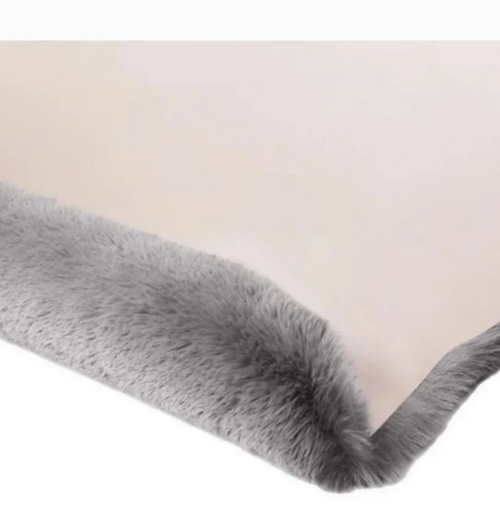 Mon Chateau Faux Fur Shaped Rug, hippo nwt